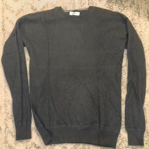 xs black Italic cashmere crew neck sweater